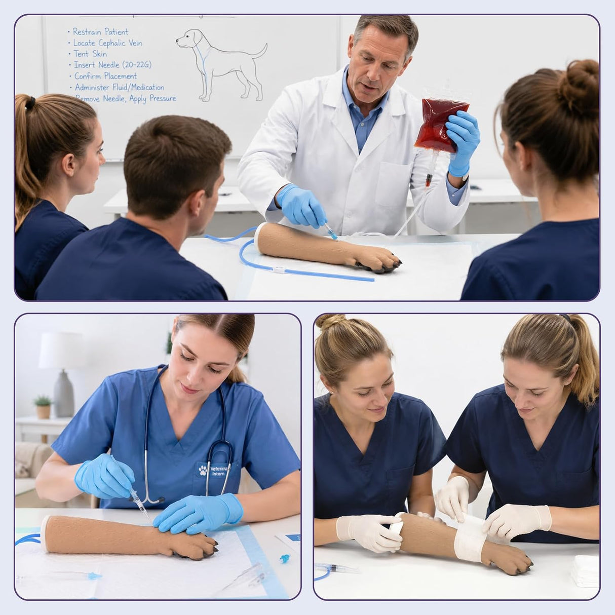 Canine IV Catheter Training Foreleg Model