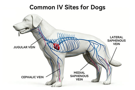 Common IV Sites for Dogs