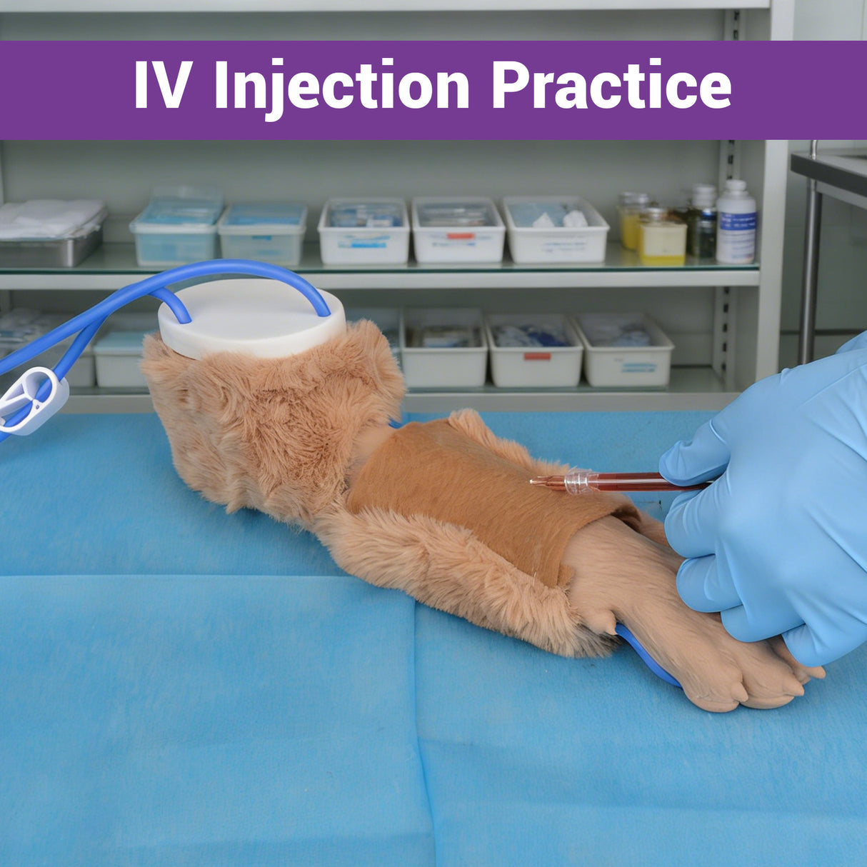 Canine IV Catheter Training Leg Model Practice